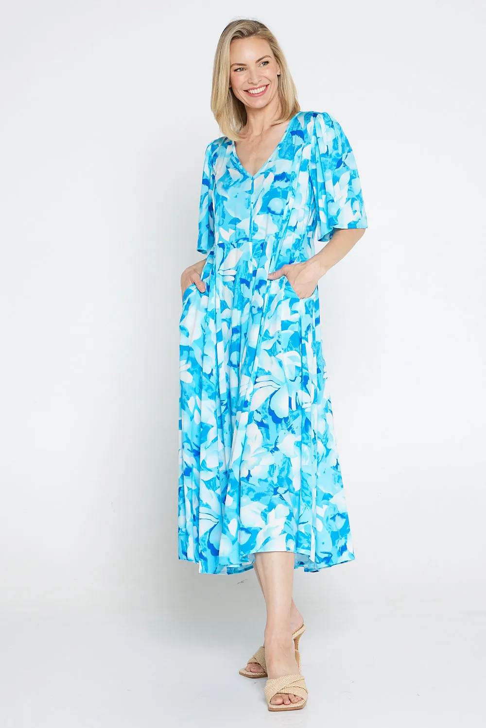 Sherine Dress - Azure Print