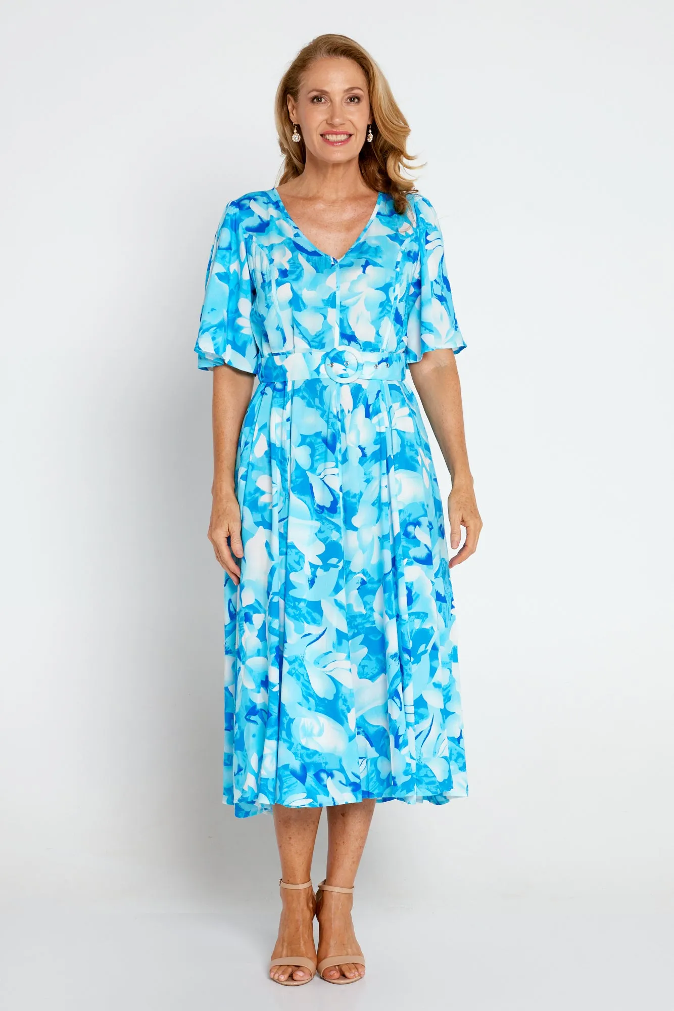 Sherine Dress - Azure Print