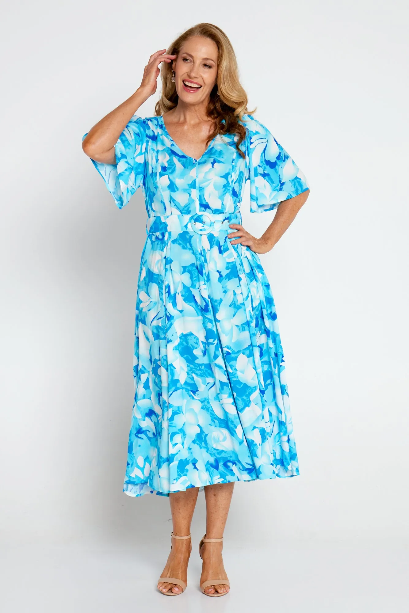 Sherine Dress - Azure Print