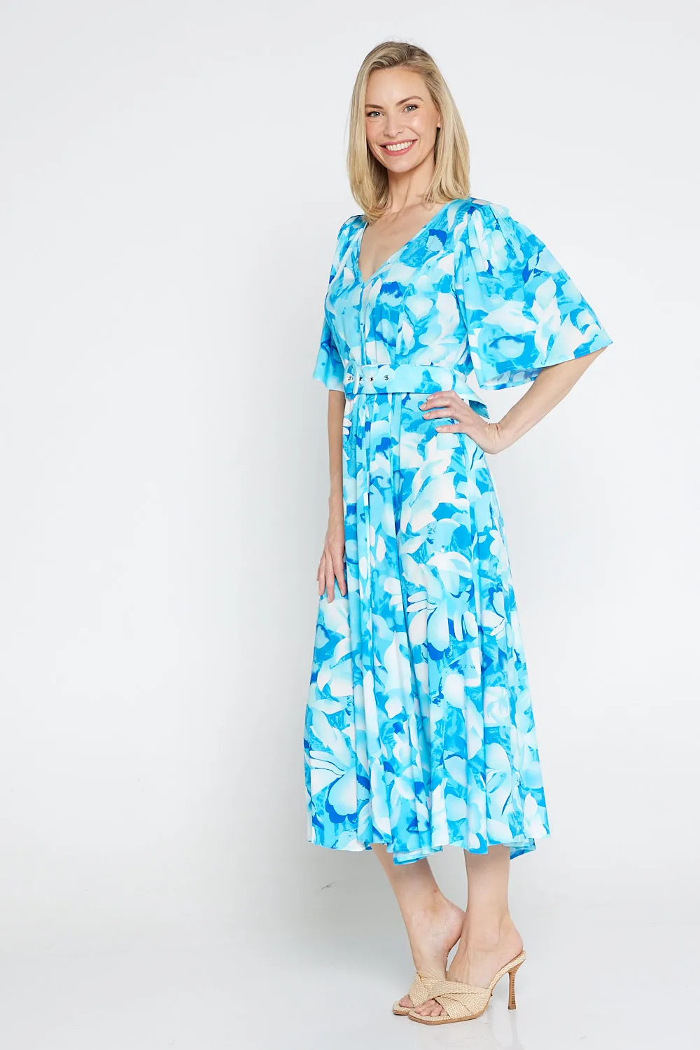 Sherine Dress - Azure Print