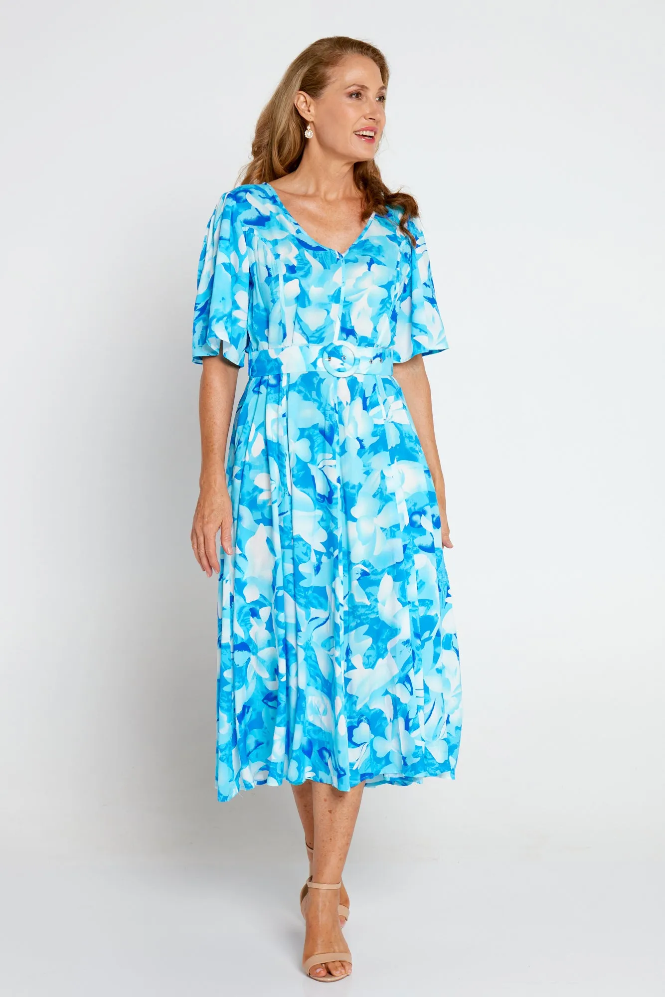 Sherine Dress - Azure Print