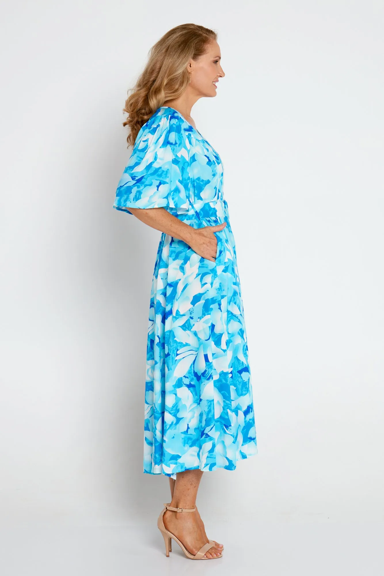 Sherine Dress - Azure Print