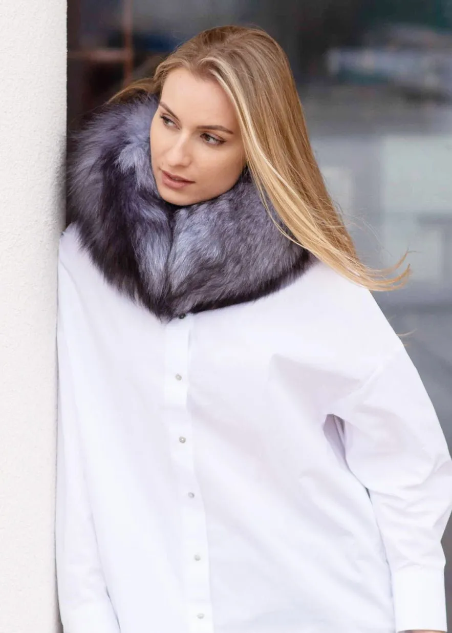 Silver Fox Fur Collar