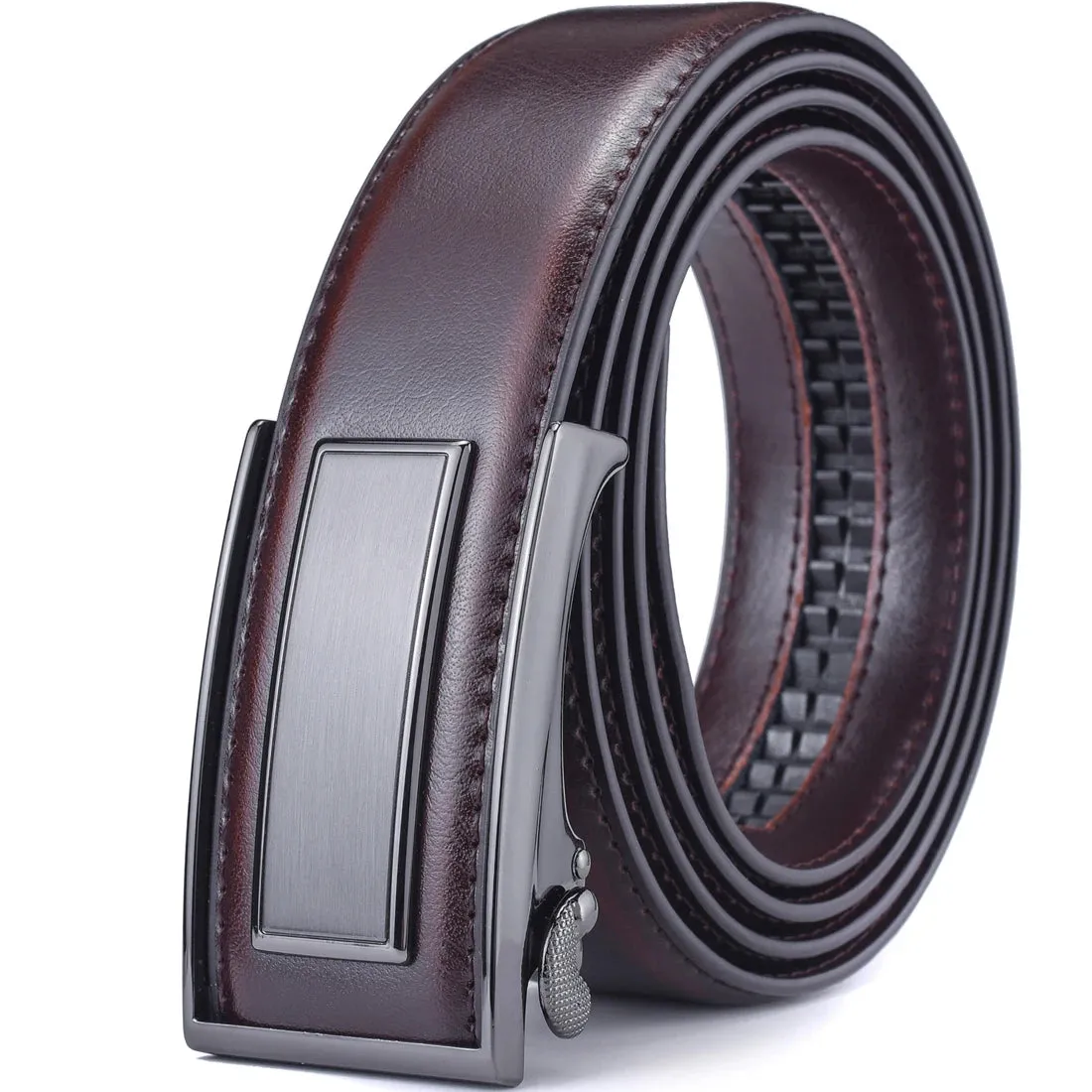 Sleek Automatic Leather Belt