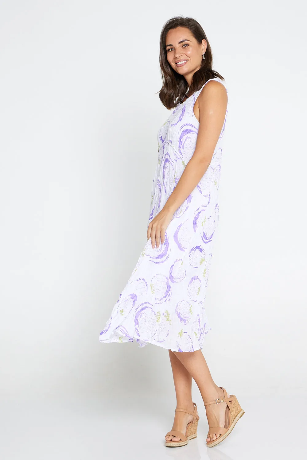 Sleeveless Waterhouse Dress - Passionfruit