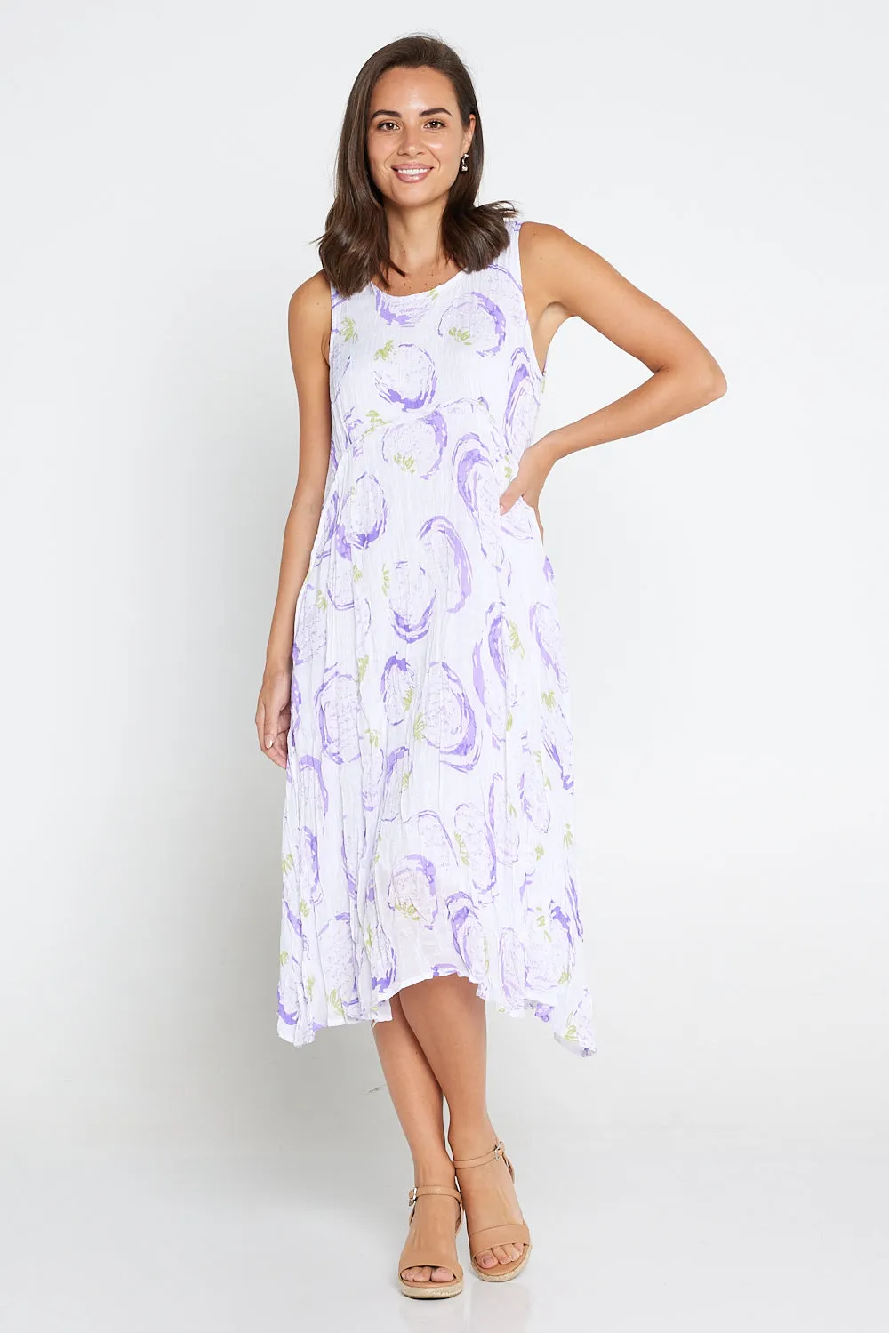 Sleeveless Waterhouse Dress - Passionfruit