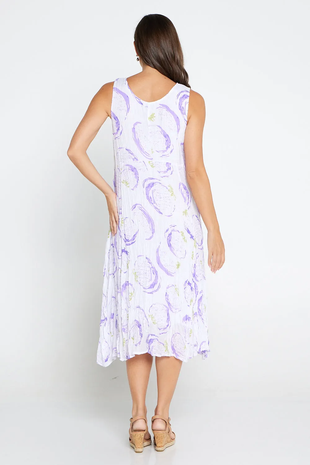 Sleeveless Waterhouse Dress - Passionfruit