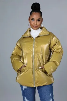 Still Hot Yellow Bomber Jacket