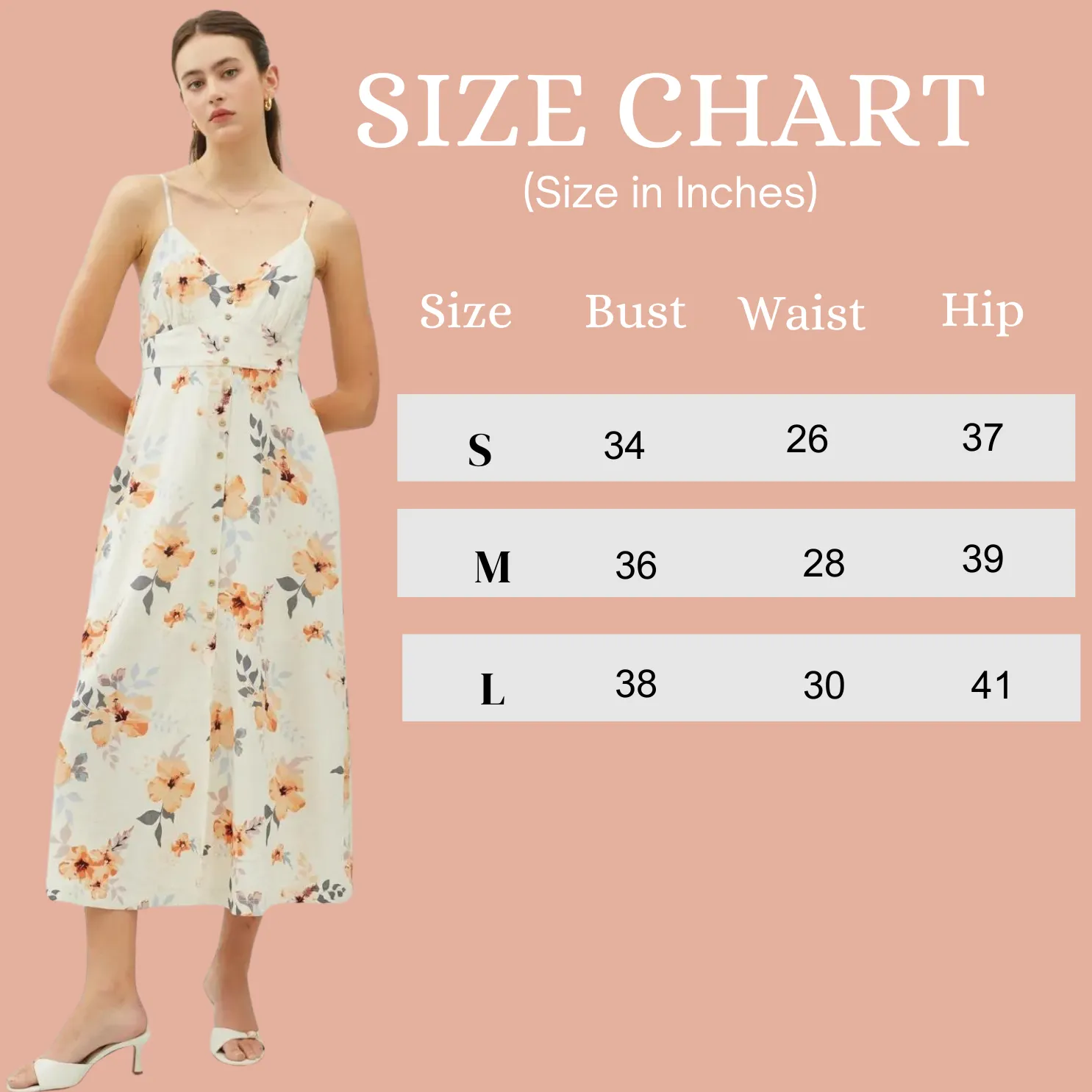 Summer Serenity: Floral Came Midi Dress