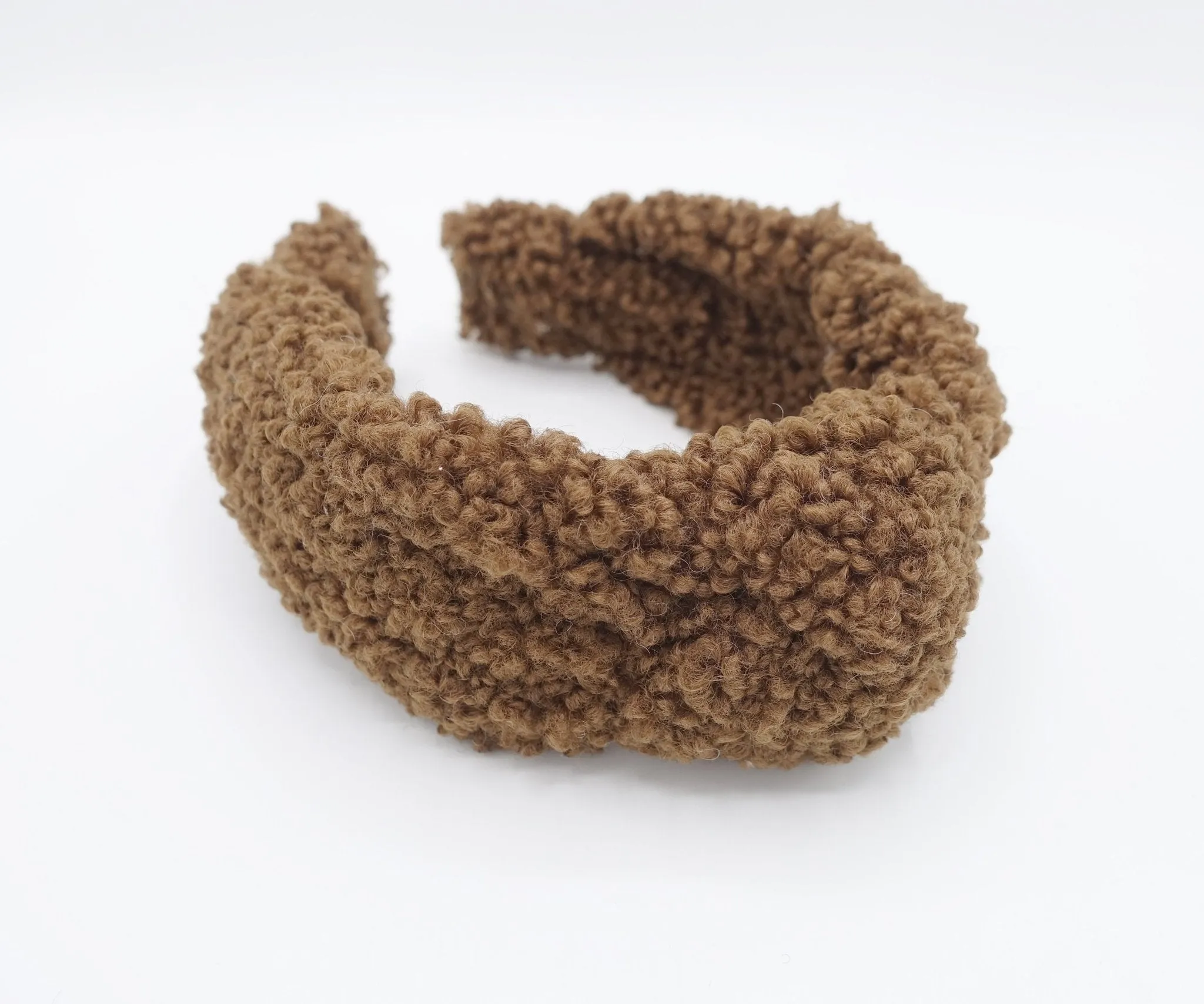 teddy knot headband simple Winter quality fabric hairband for women