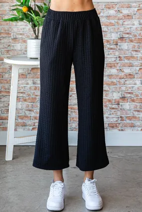 Textured Palazzo Pants