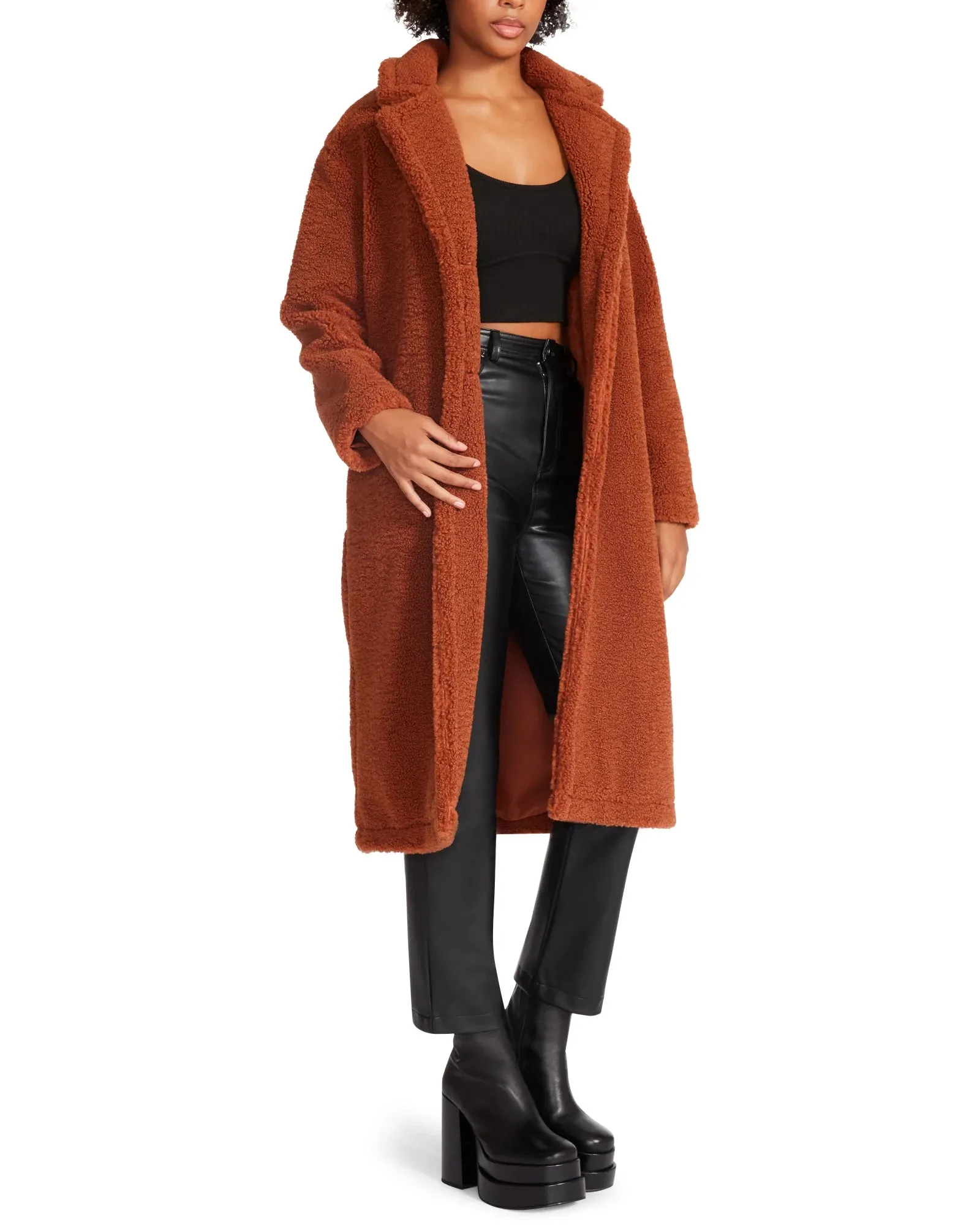 The Saide Teddy Jacket - Rust