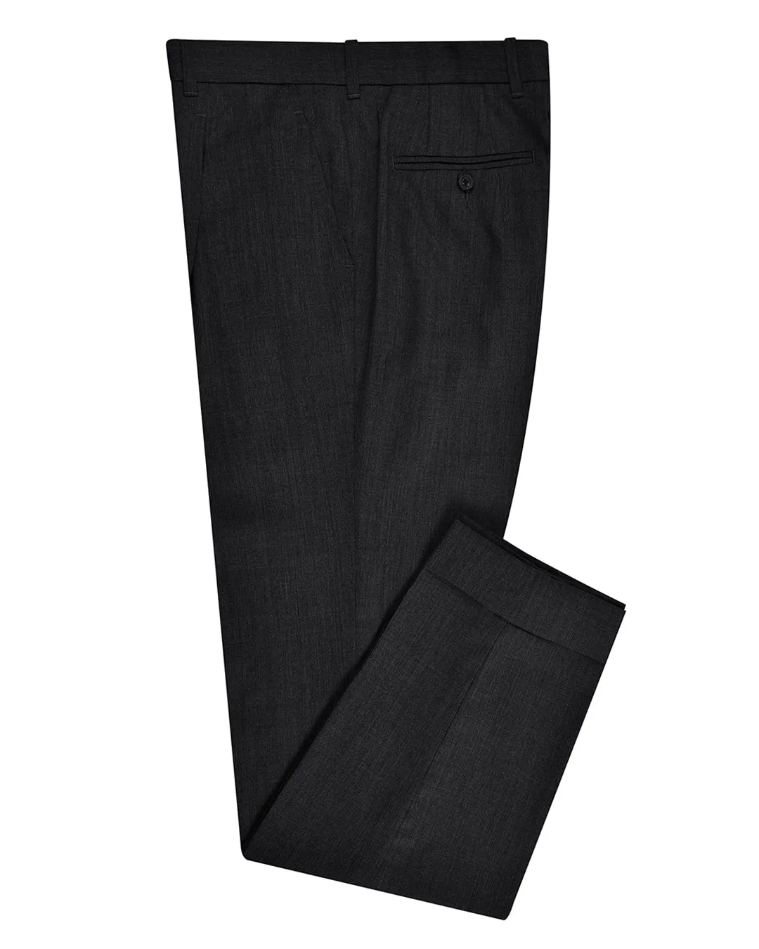 Washable Wool Dark Grey Dress Pant