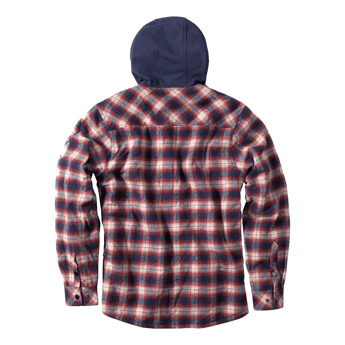 WCC SHERPA LINED FLANNEL JACKET - NAVY/RED