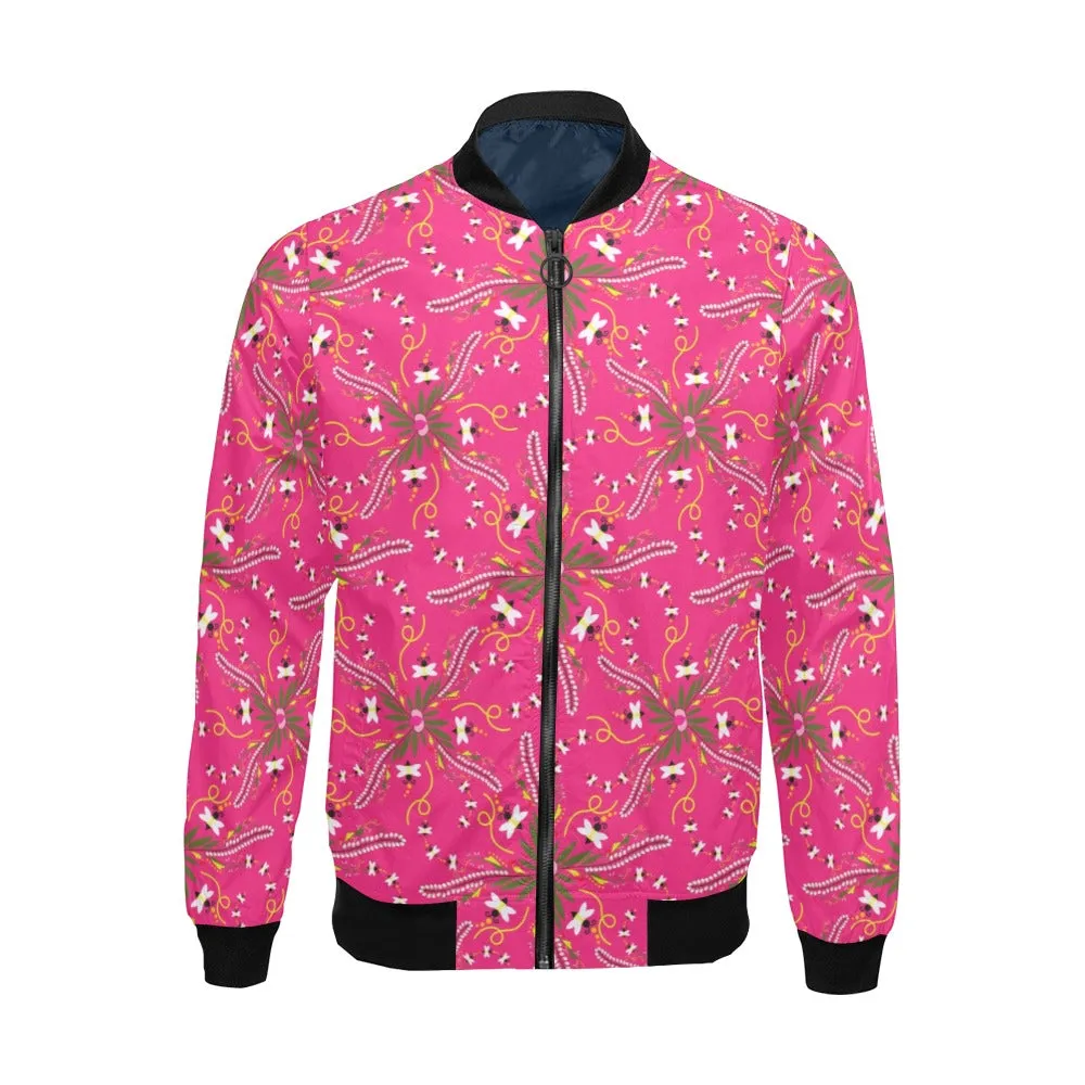 Willow Bee Bubblegum Bomber Jacket for Men