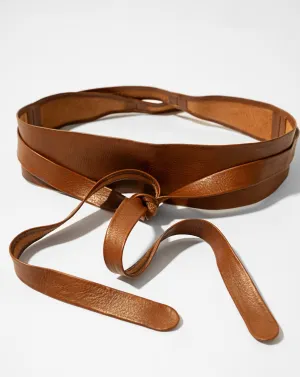 Wrap Leather Belt - Whiskey