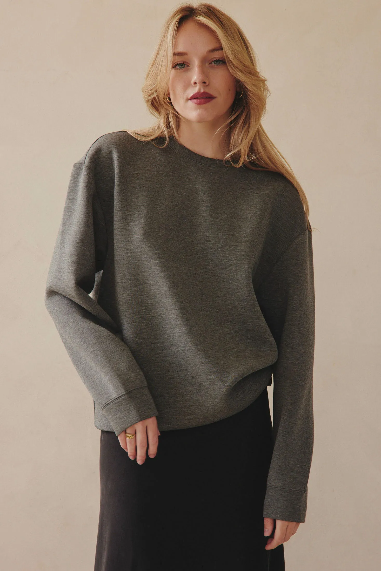 Zoom Crewneck Sweater  - Grey